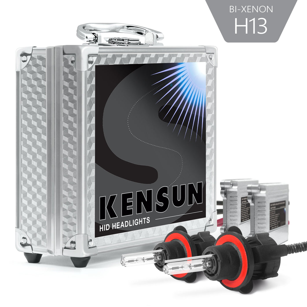 Bi-xenon h13 conversion kit for headlights with two ballasts and two bulbs